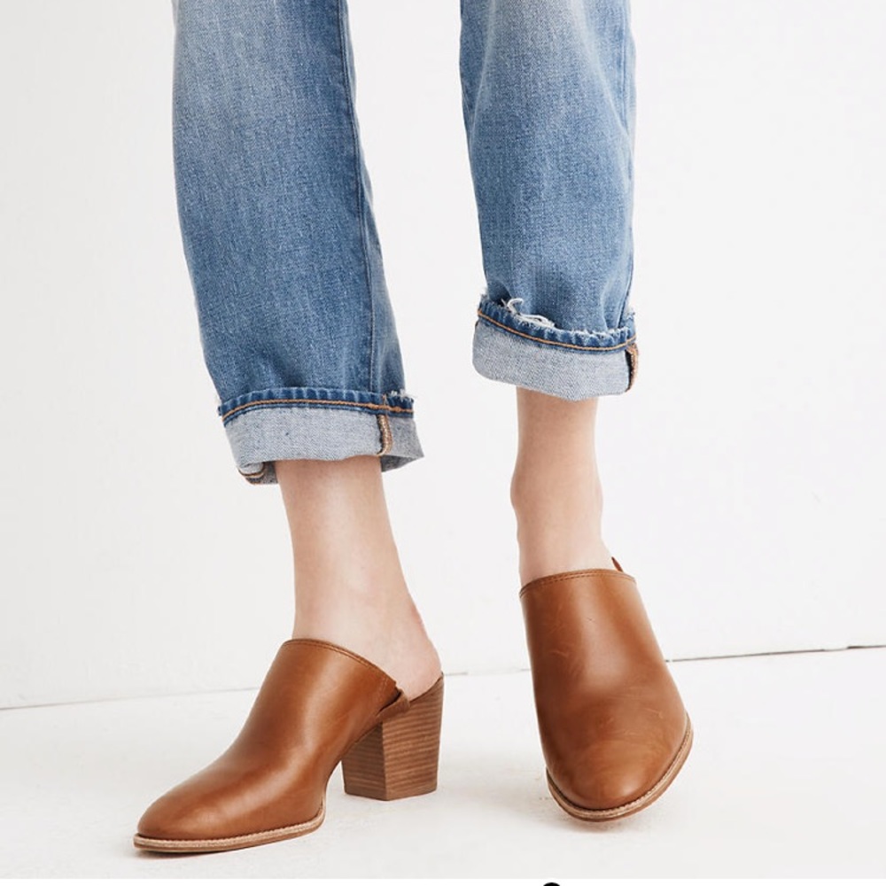 Madewell Harper Mule 9.5 in English Saddle